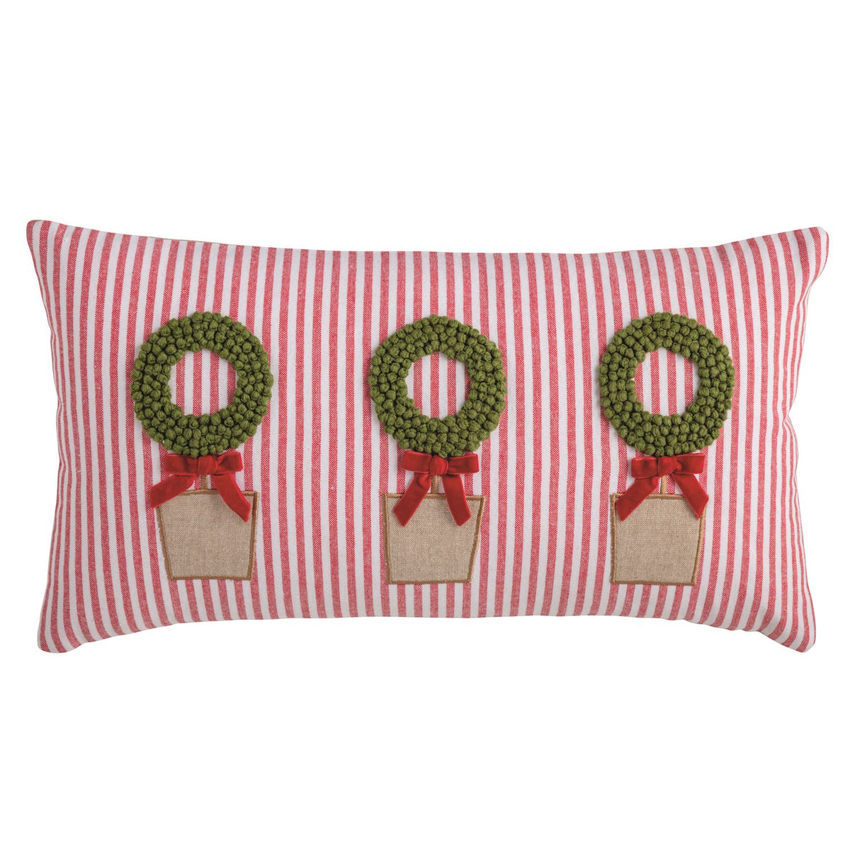 Christmas Topiary Lumbar Pillow