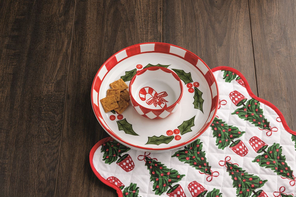 Holly Chip & Dip Set