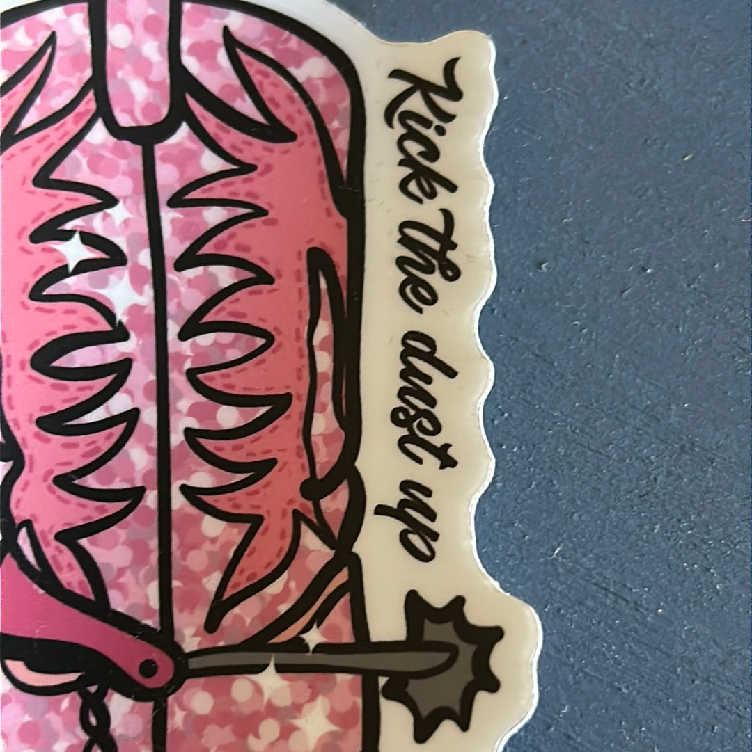 Kick the dust Sticker