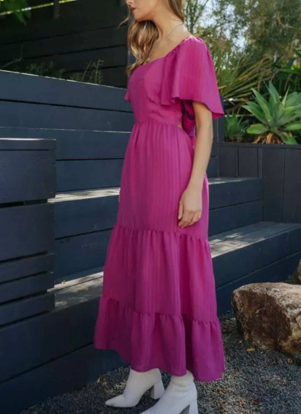 Adalia Tiered Midi Dress
