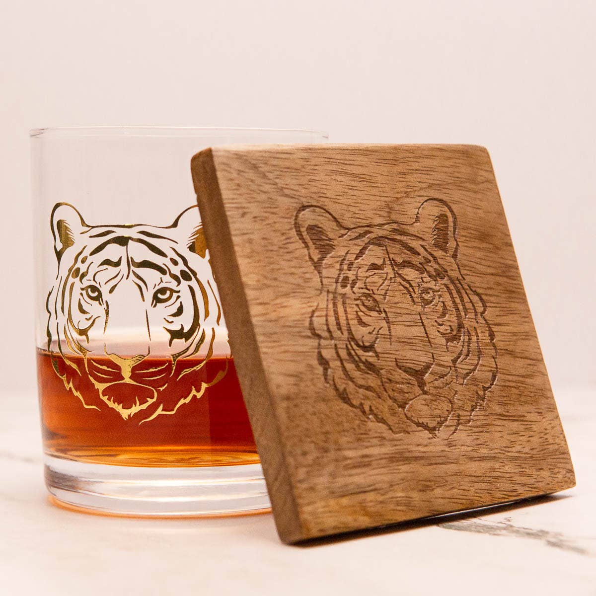 Tiger Rocks Glass Gift Set