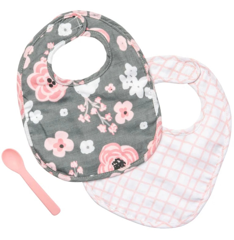 Baby Bib Set — Flowers
