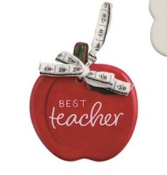 Best Teacher Apple Ornament