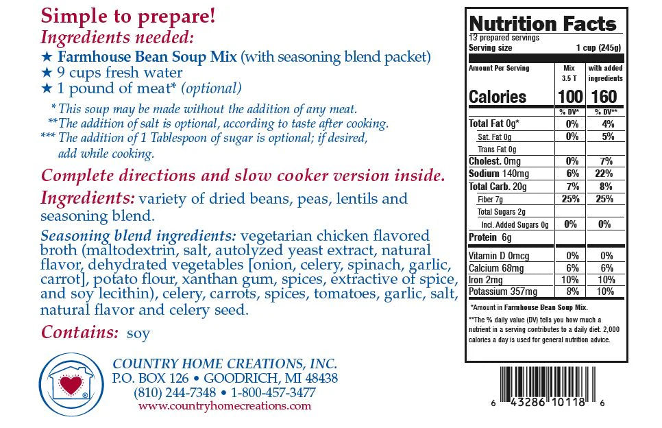Farmhouse Bean Soup Mix