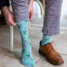 Men’s Christmas Flamingo Socks