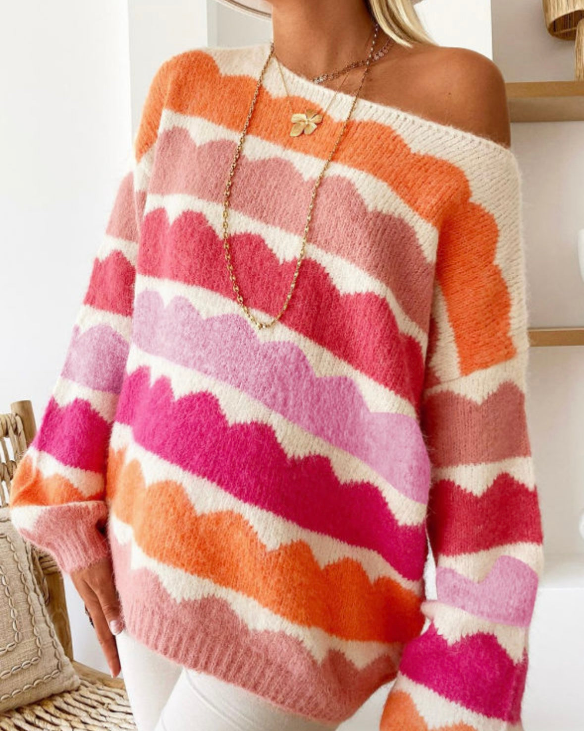 Rosé Slouchy Sweater