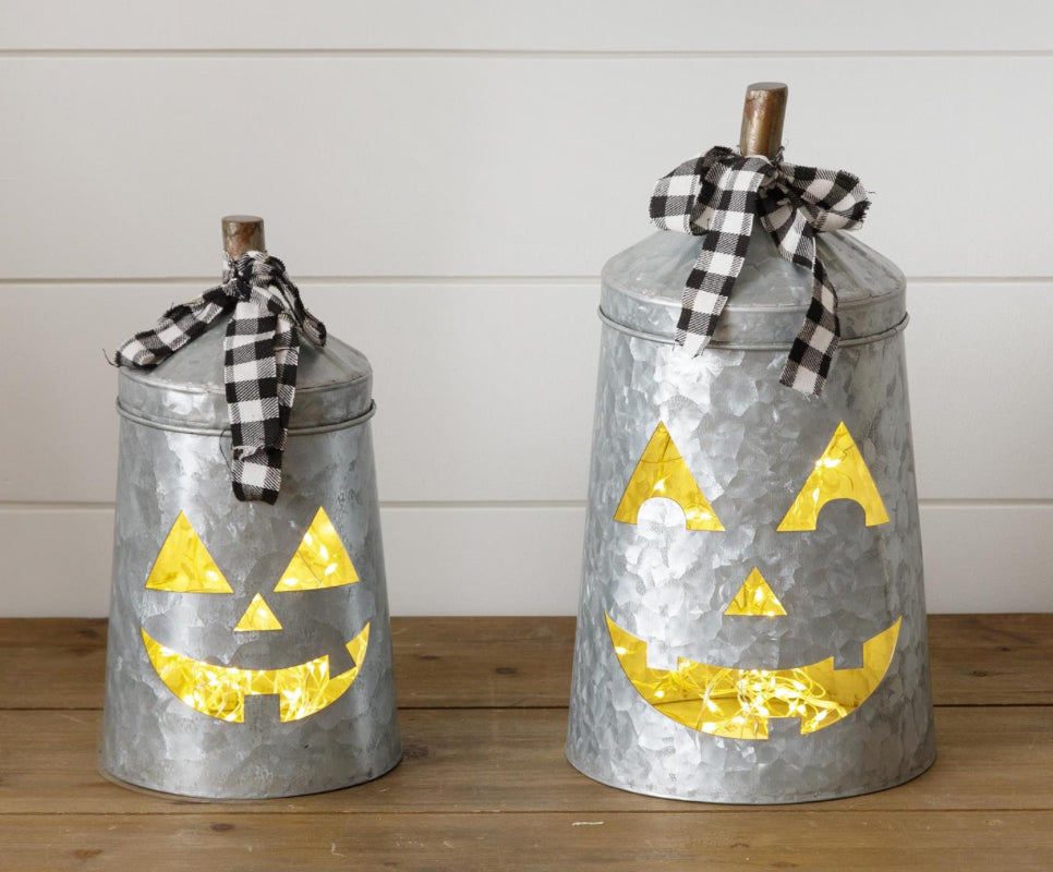 Oil Can Jack-o-Lanterns