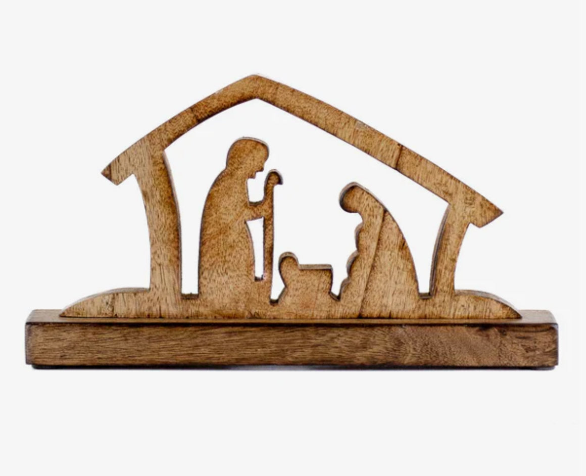 Wooden Manger Cutout
