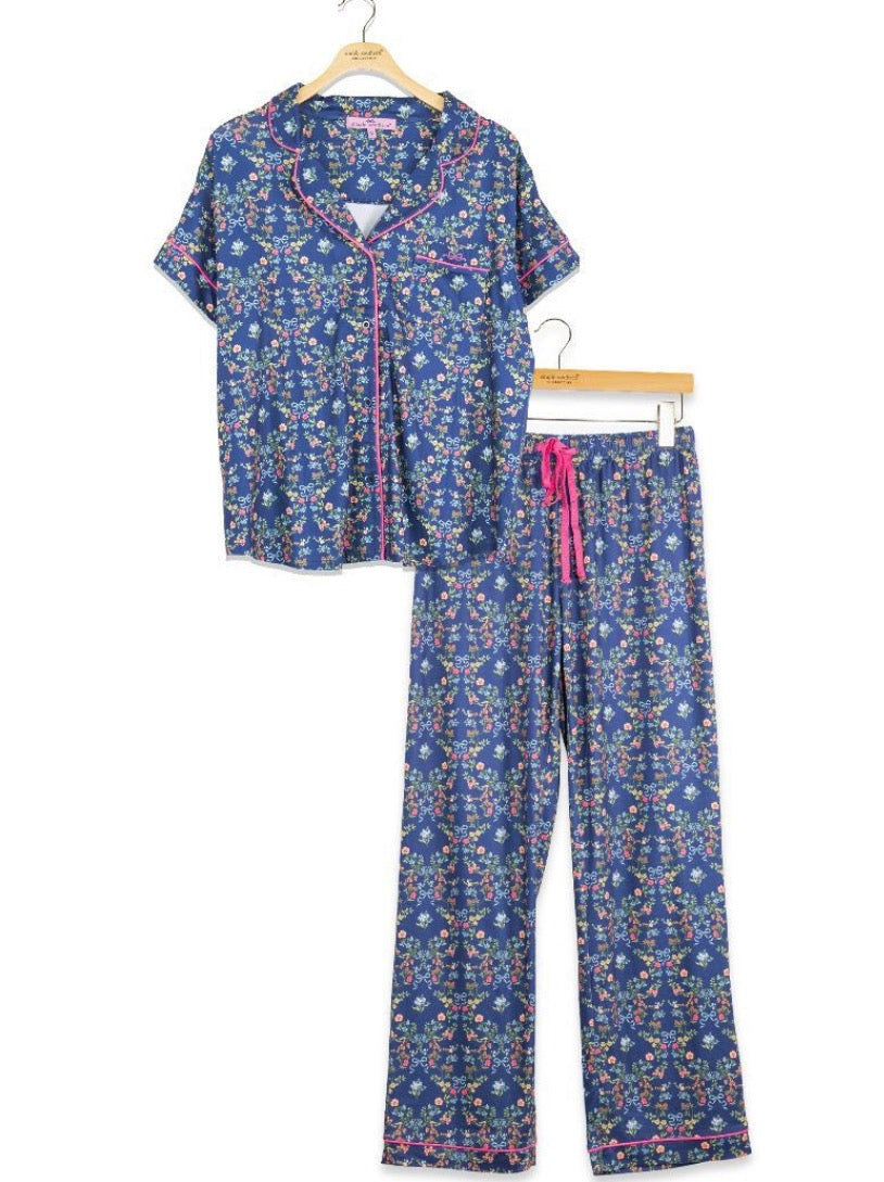 PJ Set — Midnight Garden