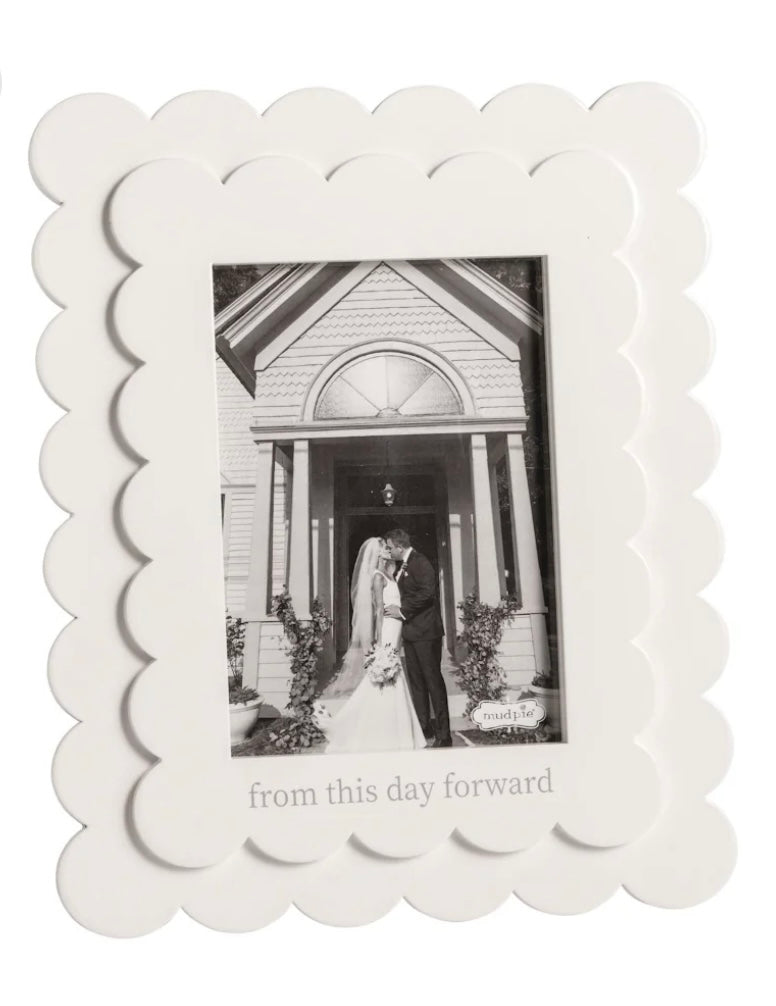 This Day Forward Scalloped Frame