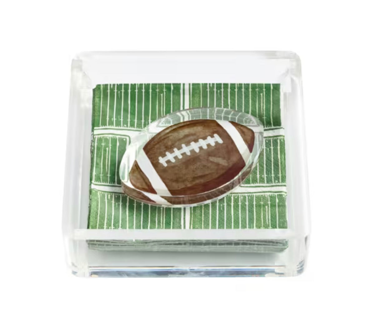 Football Napkin Holder And Weight Set