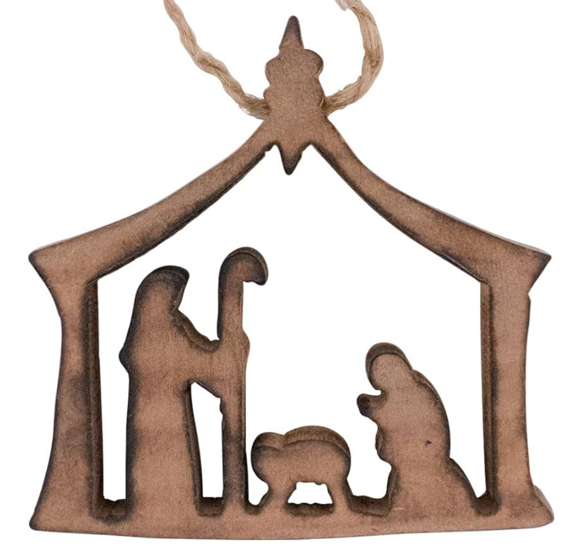 Manger Cutout Ornament