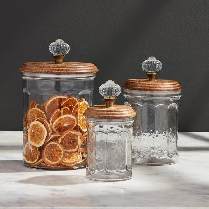 Antique Glass Canisters