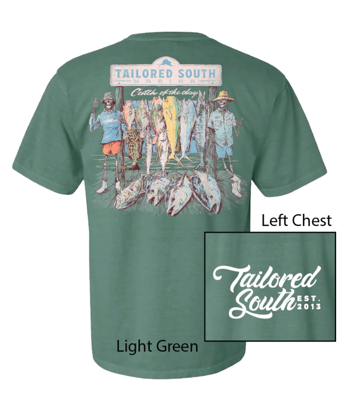 Tailored South — Skeleton Fish T-Shirt