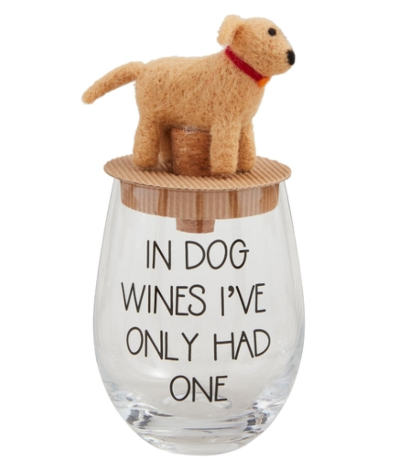 Dog Mom Wine Glass & Topper Sets