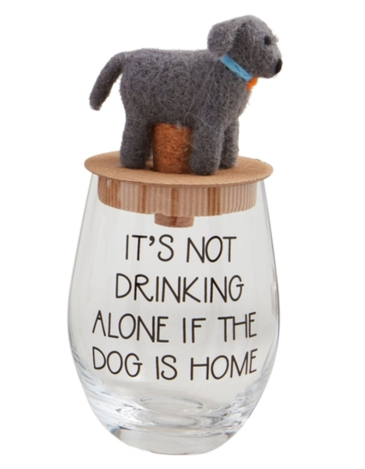 Dog Mom Wine Glass & Topper Sets