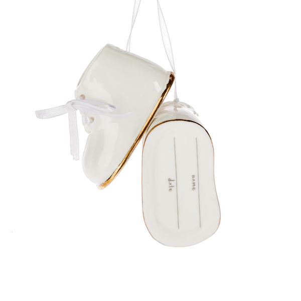 Porcelain Booties – Ornament Set