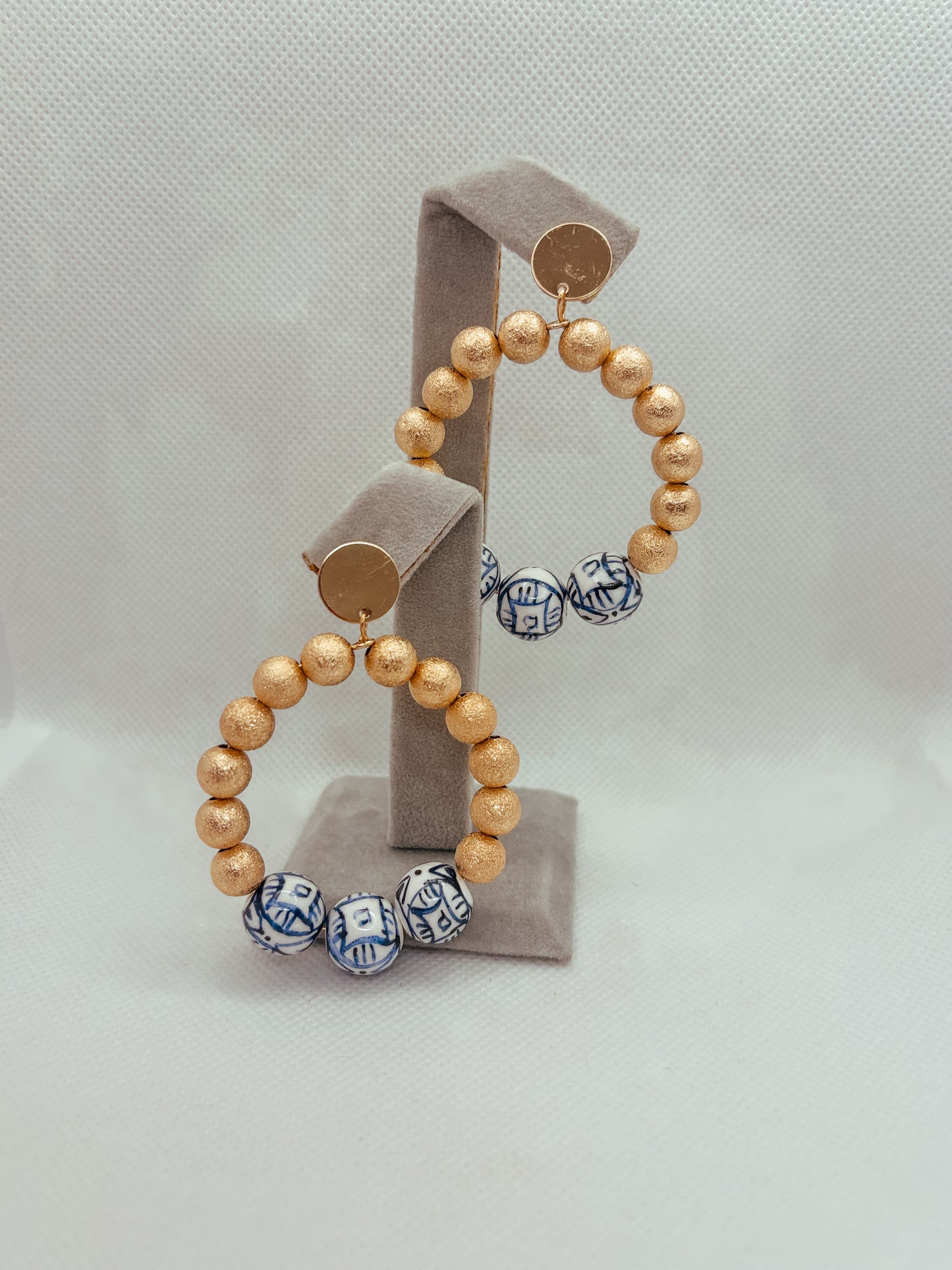 Chinoiserie Hoop Earrings