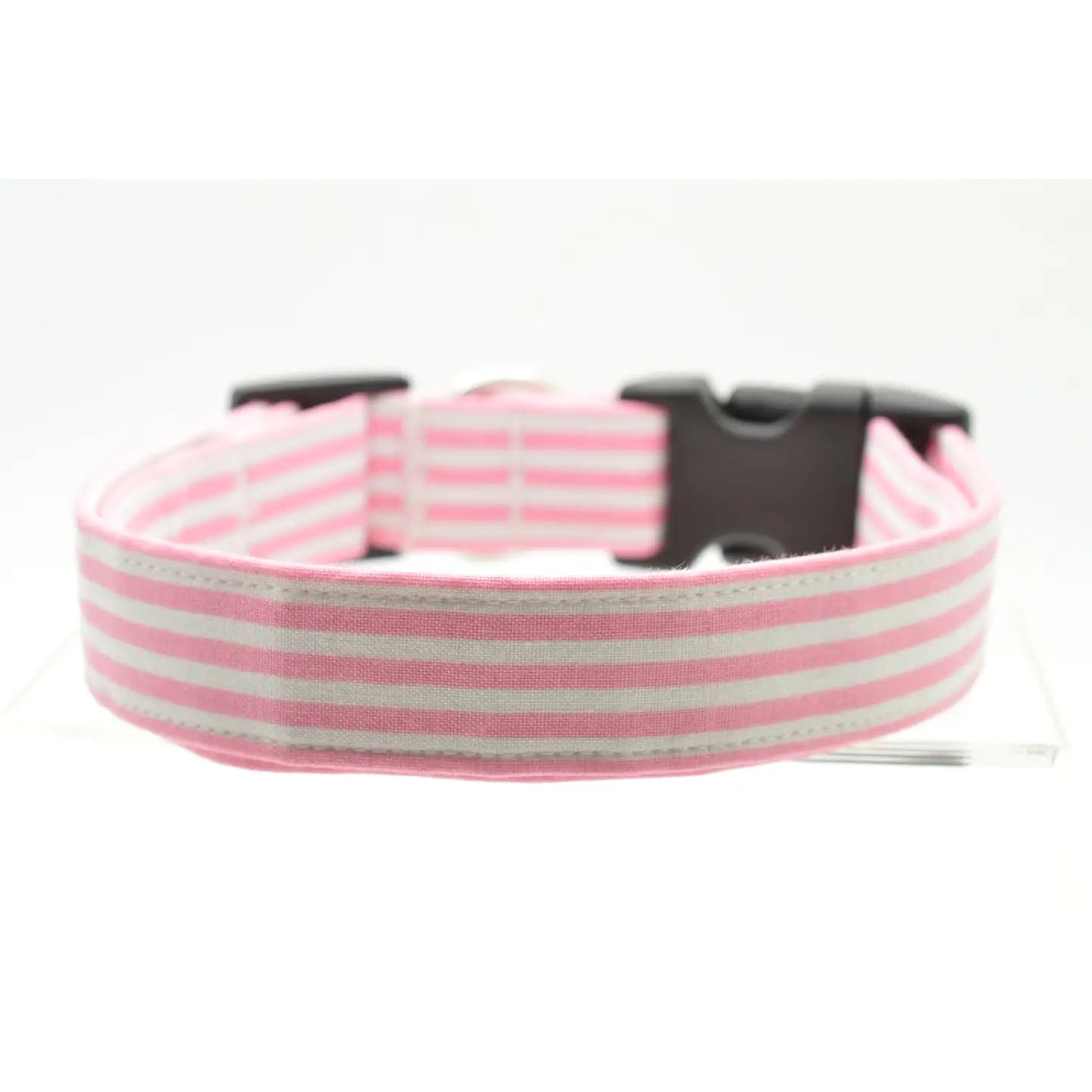 Pink Seersucker Collar