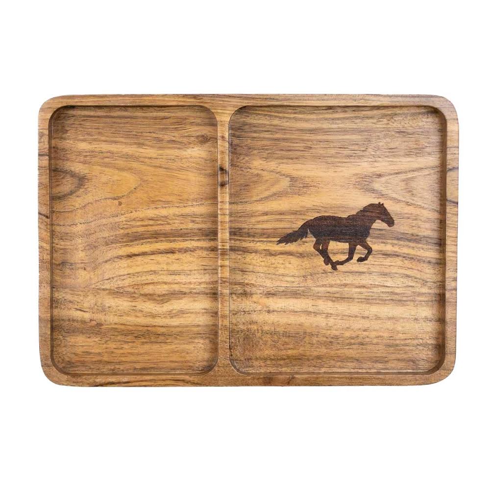 Assorted Etched Wood Valet Tray