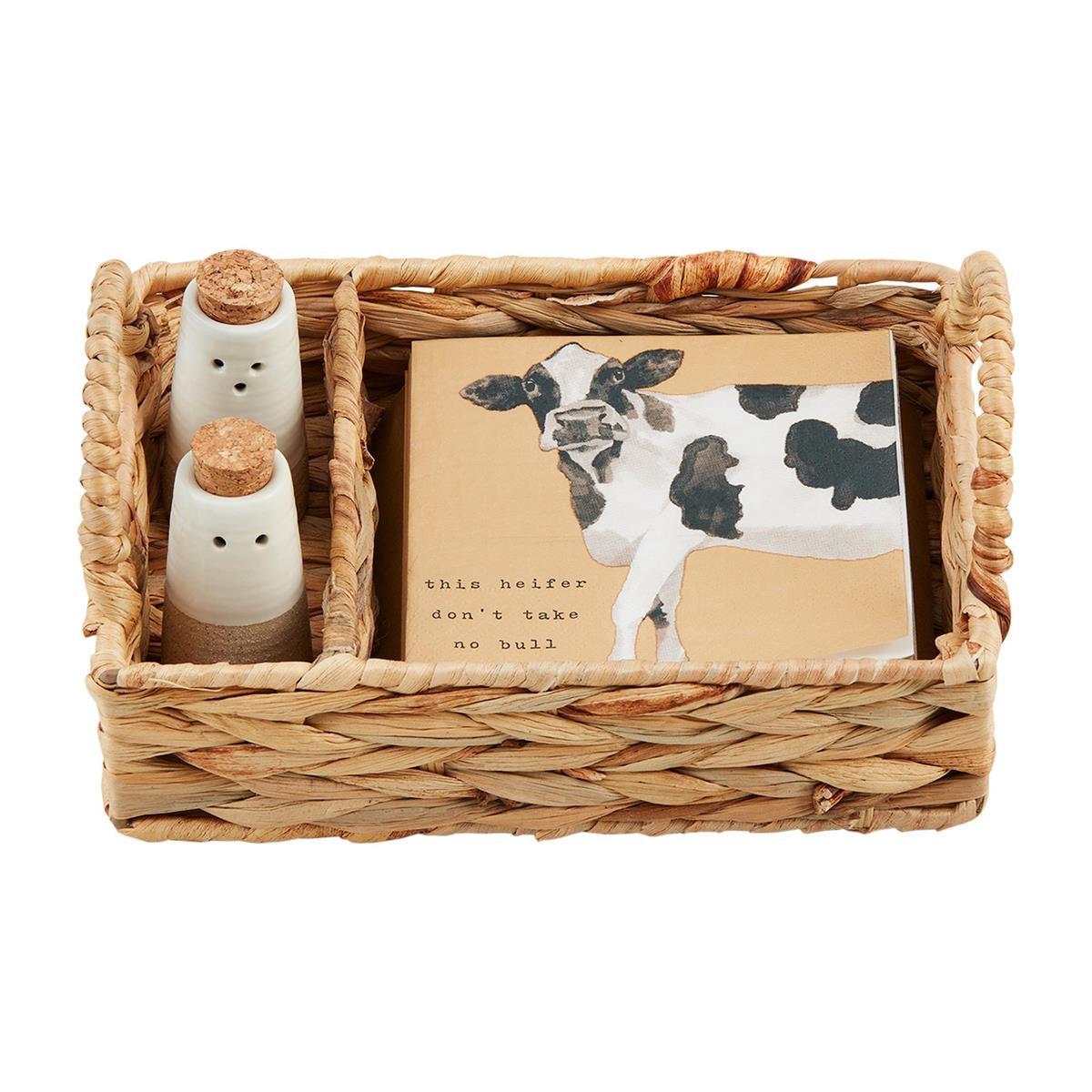 FLC S&P Napkin Basket Set