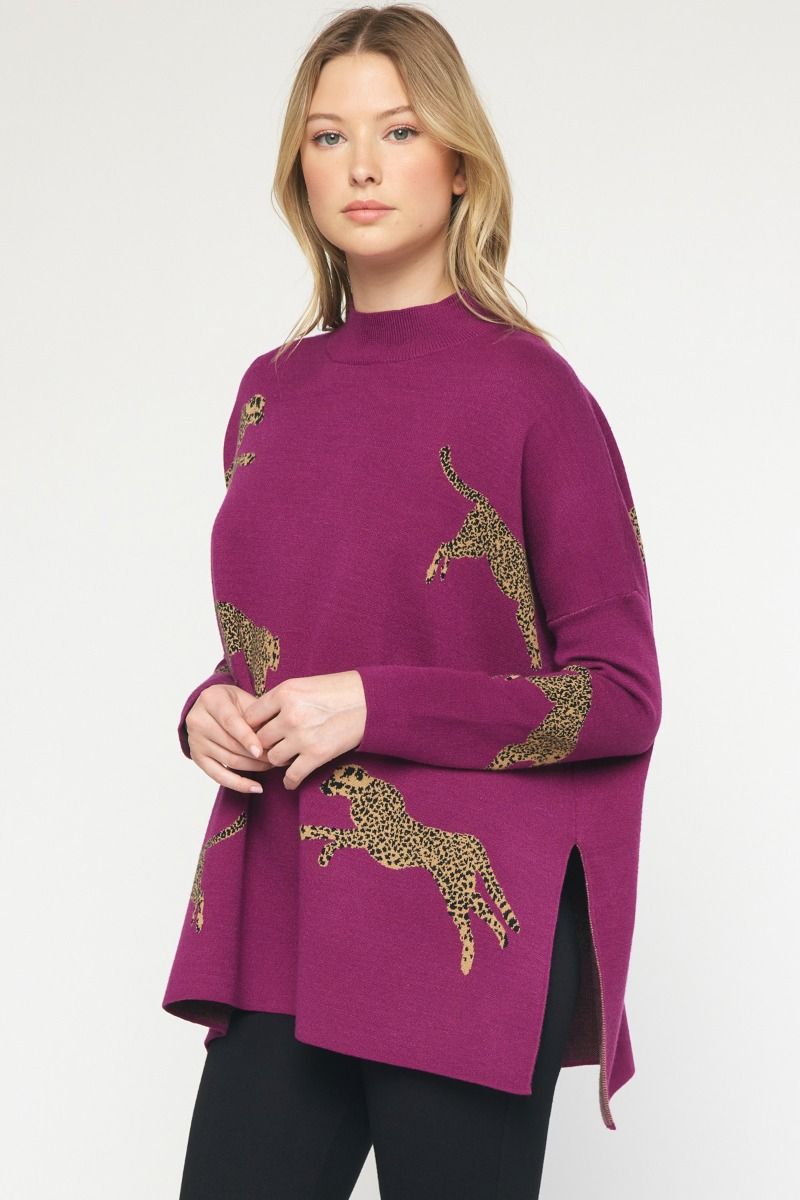 Lina Mock Neck Sweater