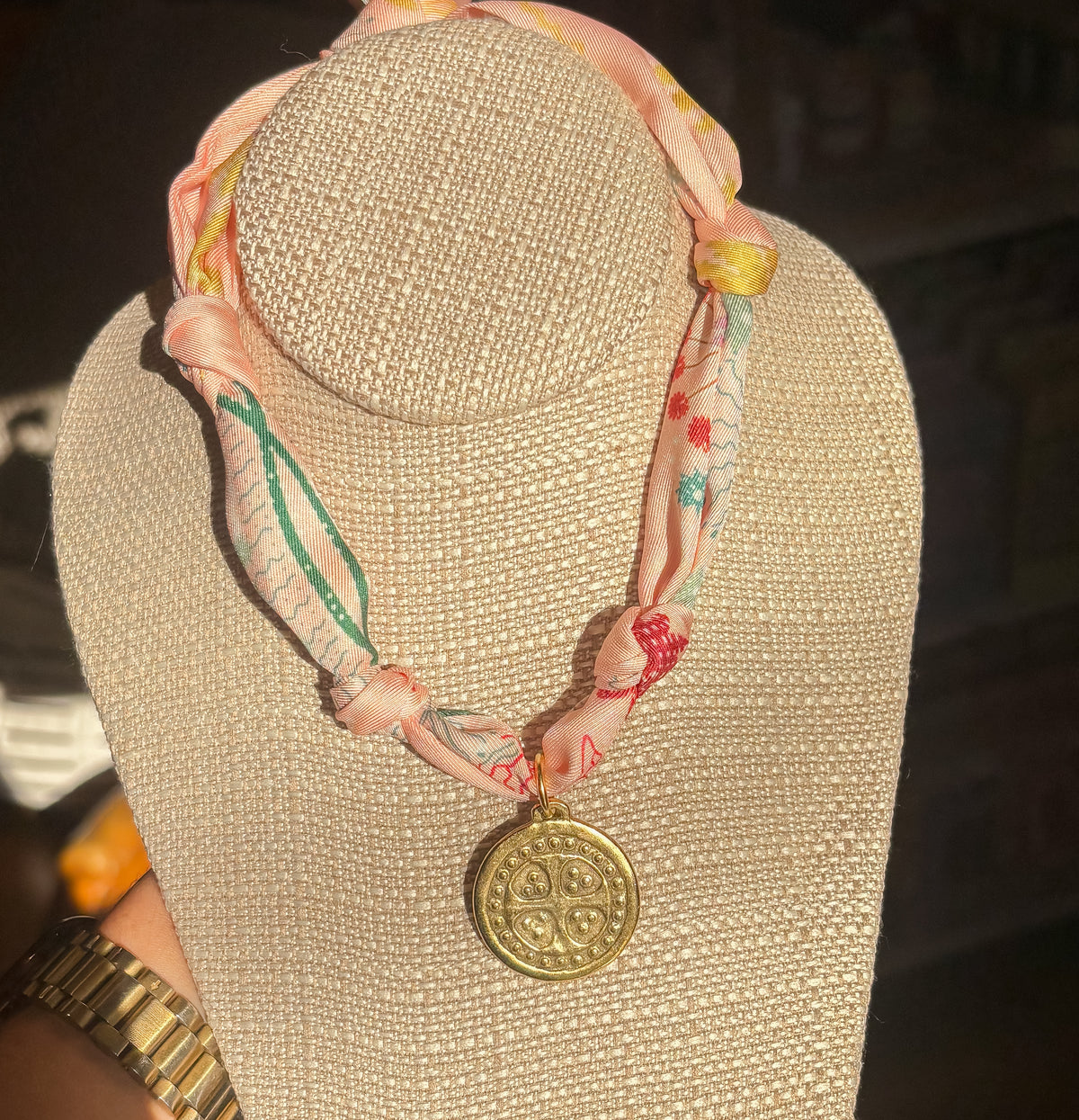 Coin Scarf Necklace