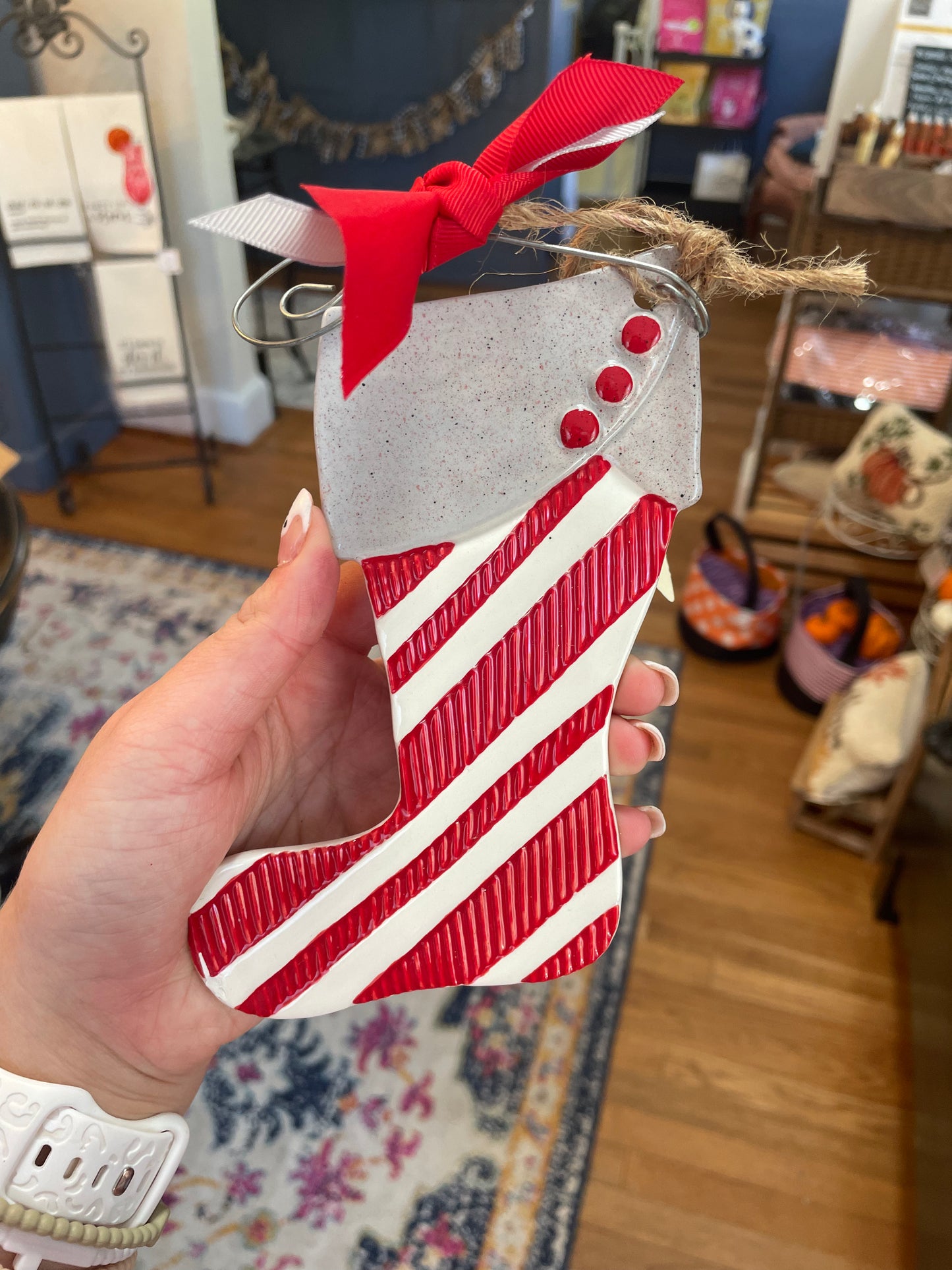 Assorted Ceramic Stocking Ornaments