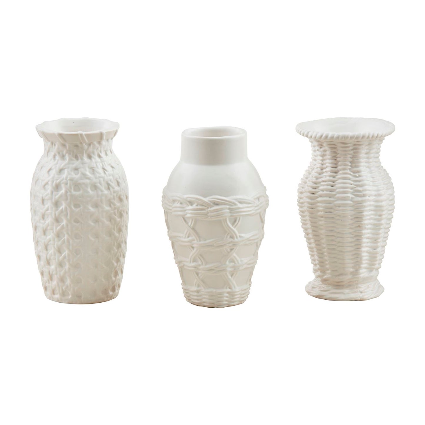 Woven Ceramic Vases