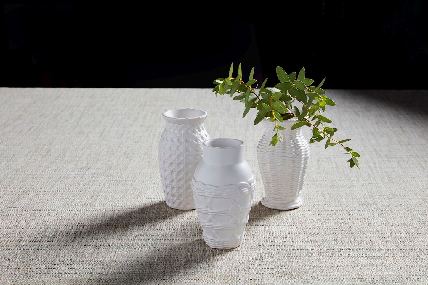 Woven Ceramic Vases