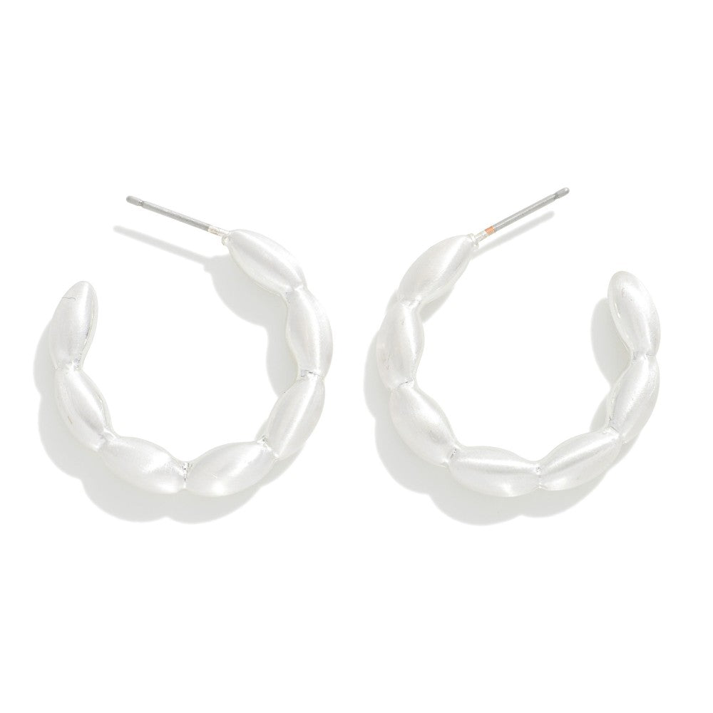 Rice Bead Hoops