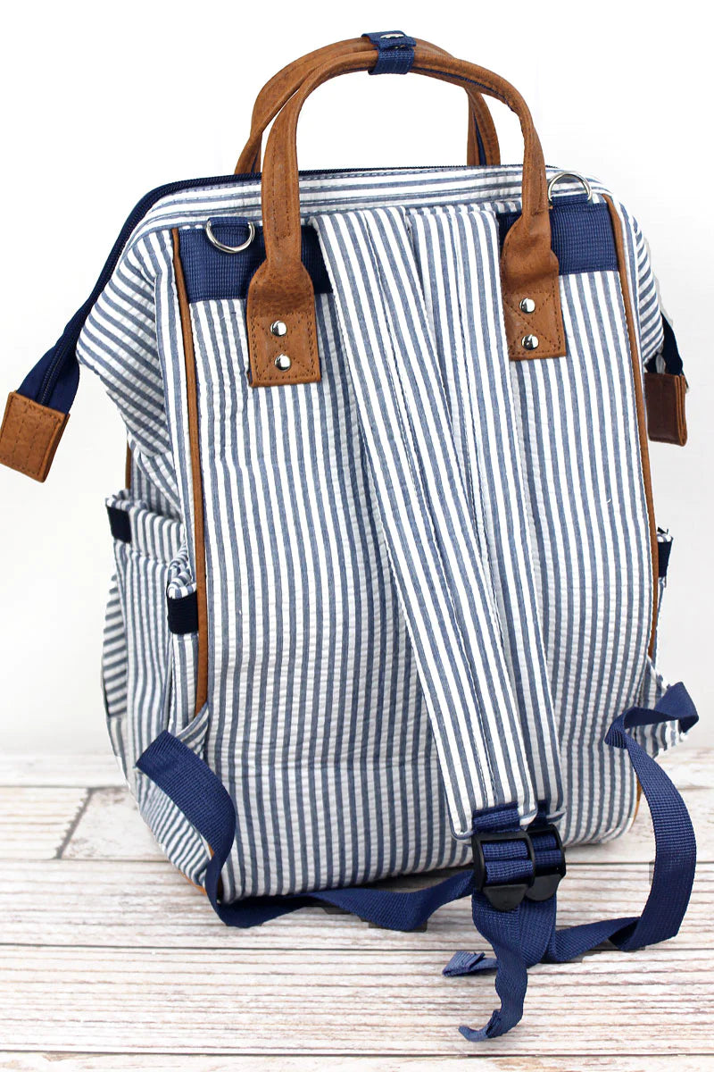 Seersucker Diaper Bag