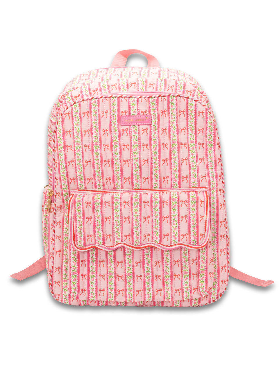 Quilted Backbag - Pink Striped