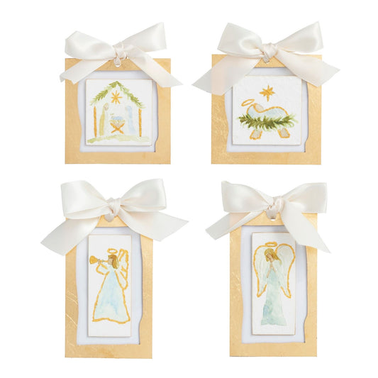 Gold Painted Acrylic Ornaments