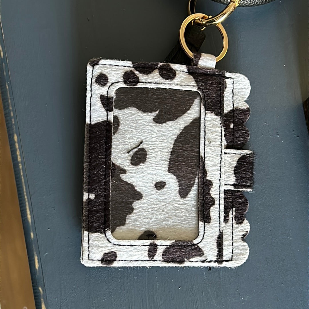 Cowhide Wristlet