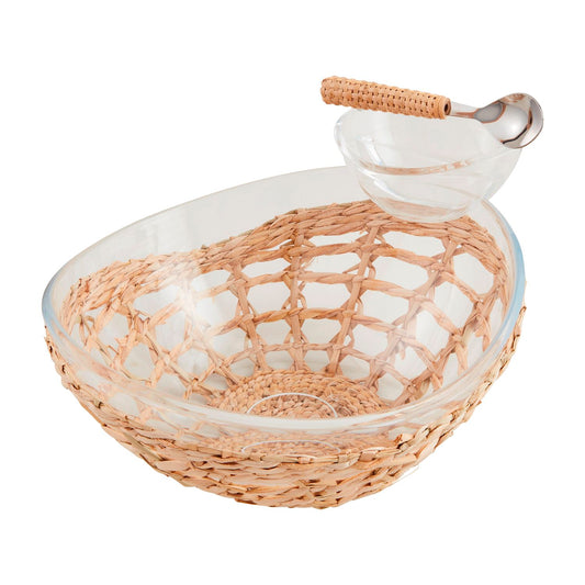Rattan Chip ‘n Dip Set