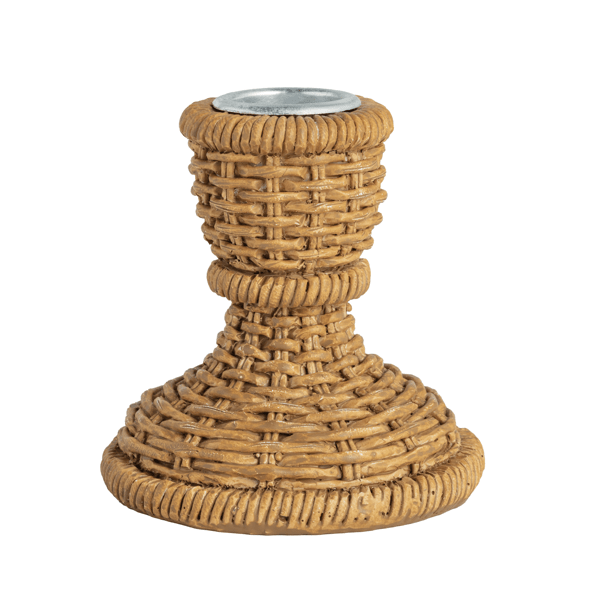 Woven Tapered Candle Holders