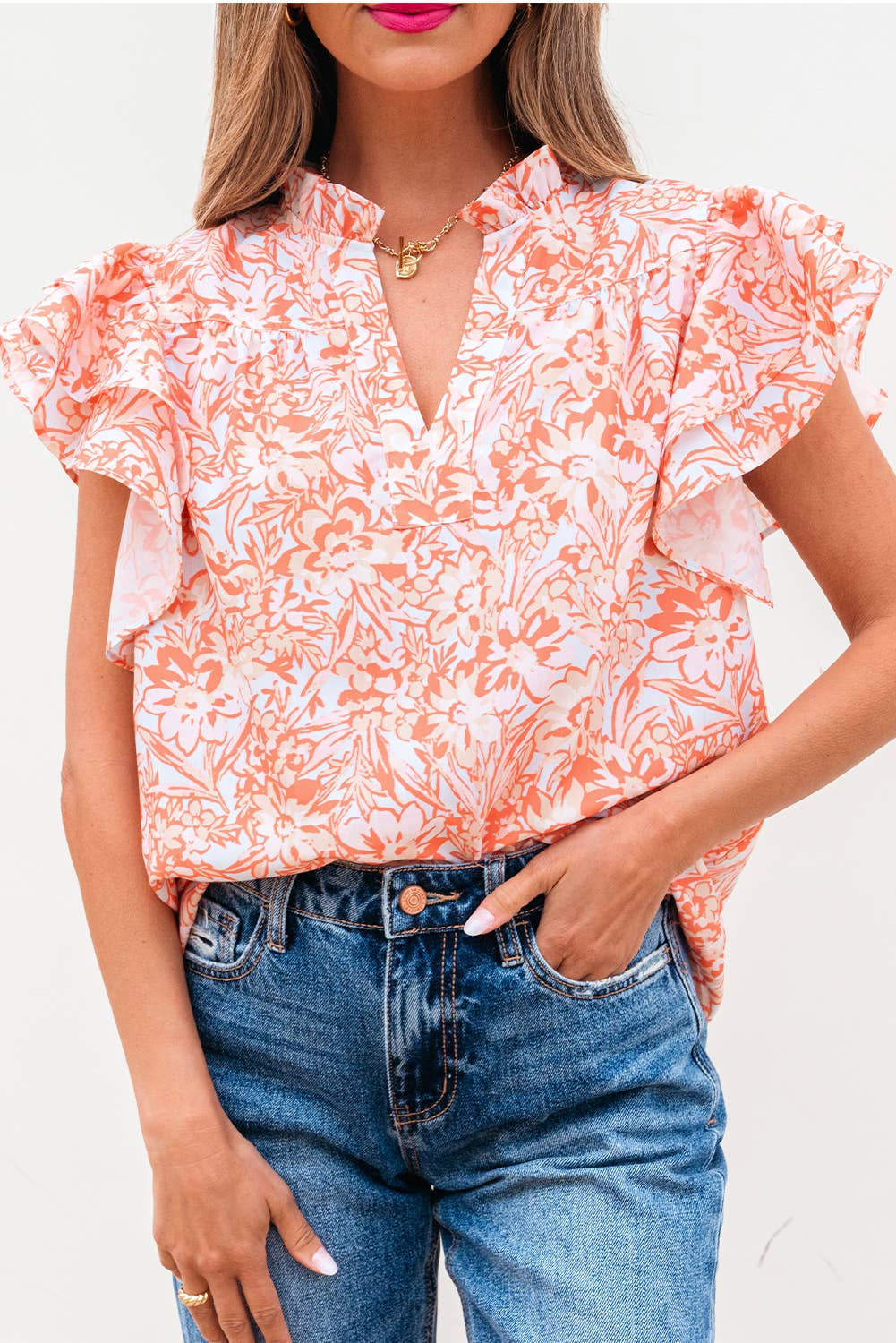 Cecilia Flutter Blouse