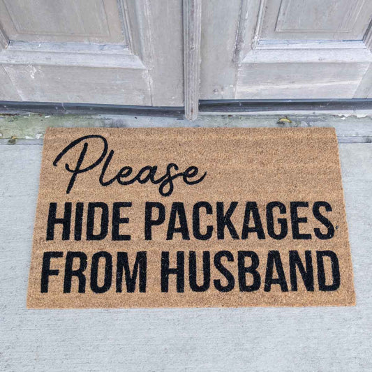 “Hide Packages” Doormat