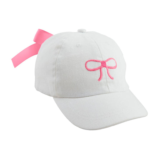 Embroidered Bow Cap