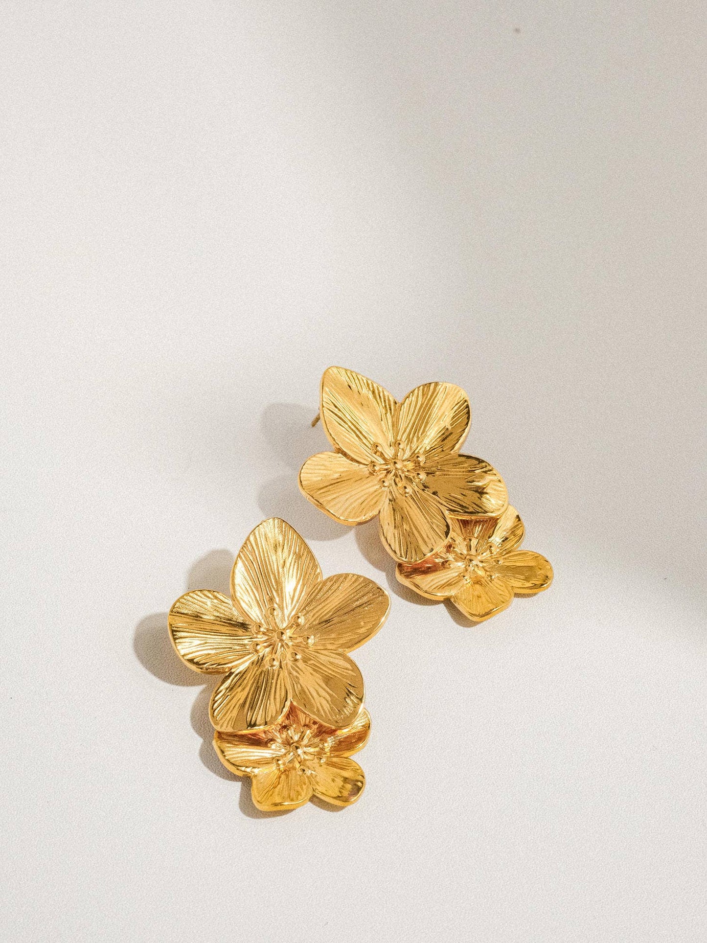 Ivy Stacked Flower Earrings