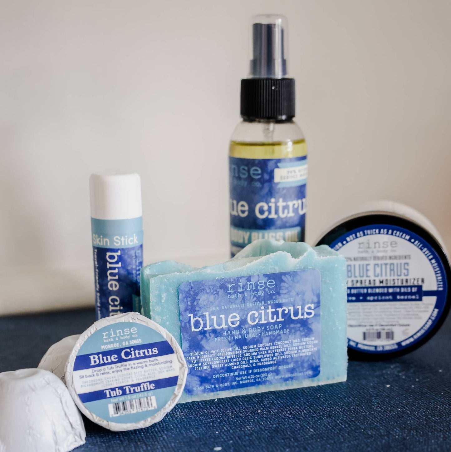 Blue Citrus Bar Soap | Grapefruit Orange Lemon | Natural