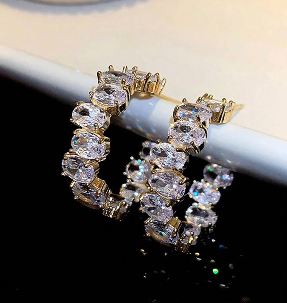 Crystal Hoops