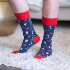 Men’s Christmas Cocktail Socks