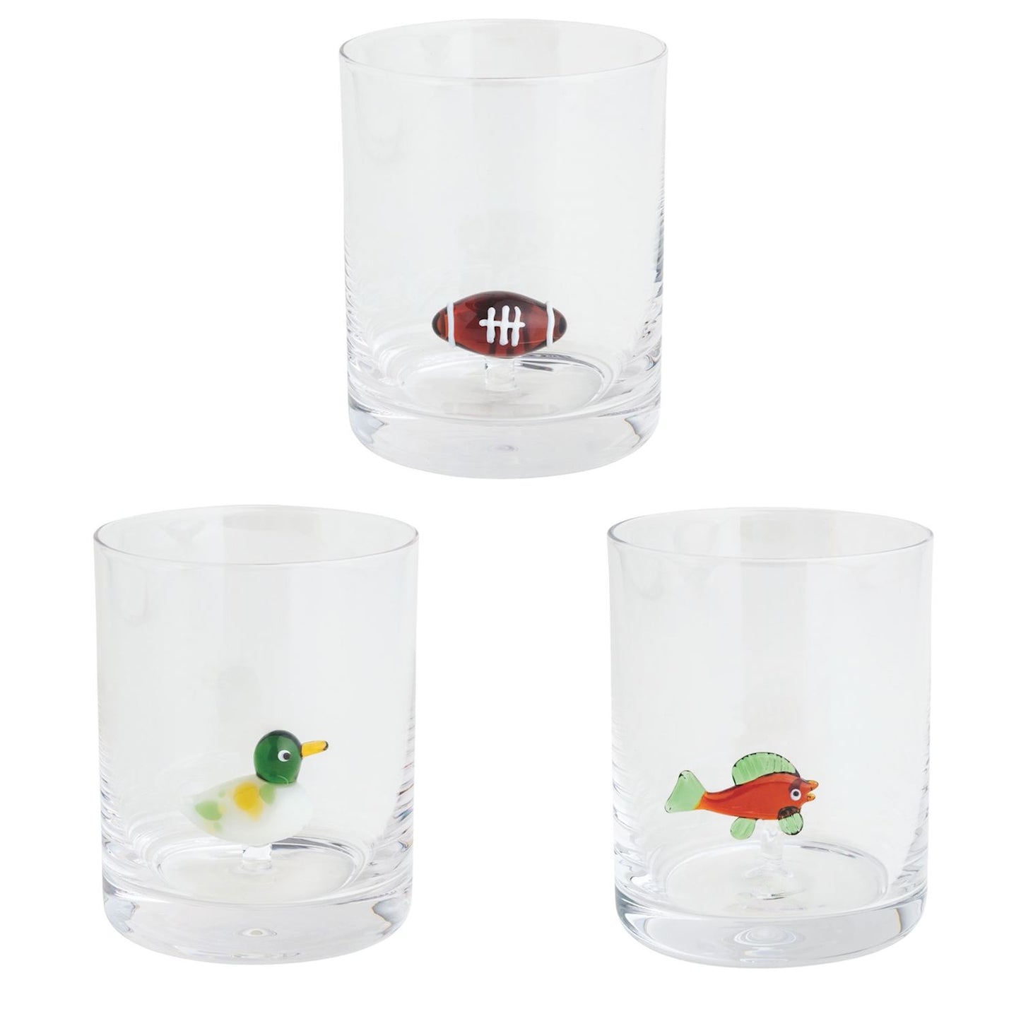 Men's Assorted Icon Old Fashioned Glasses