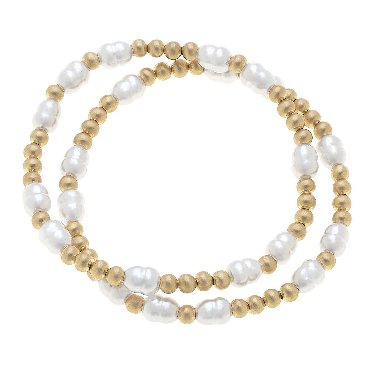 Morgan Ball Bead & Pearl Stretch Bracelets