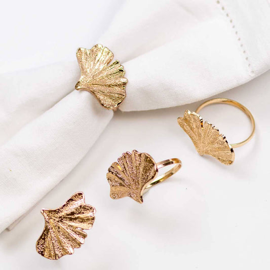 Sea Fan Napkin Rings Set of 4