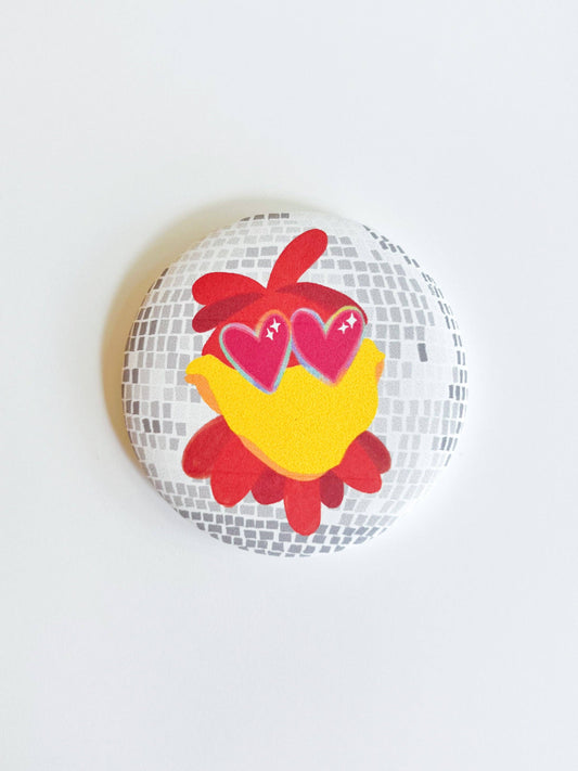 Disco Chicken Pin