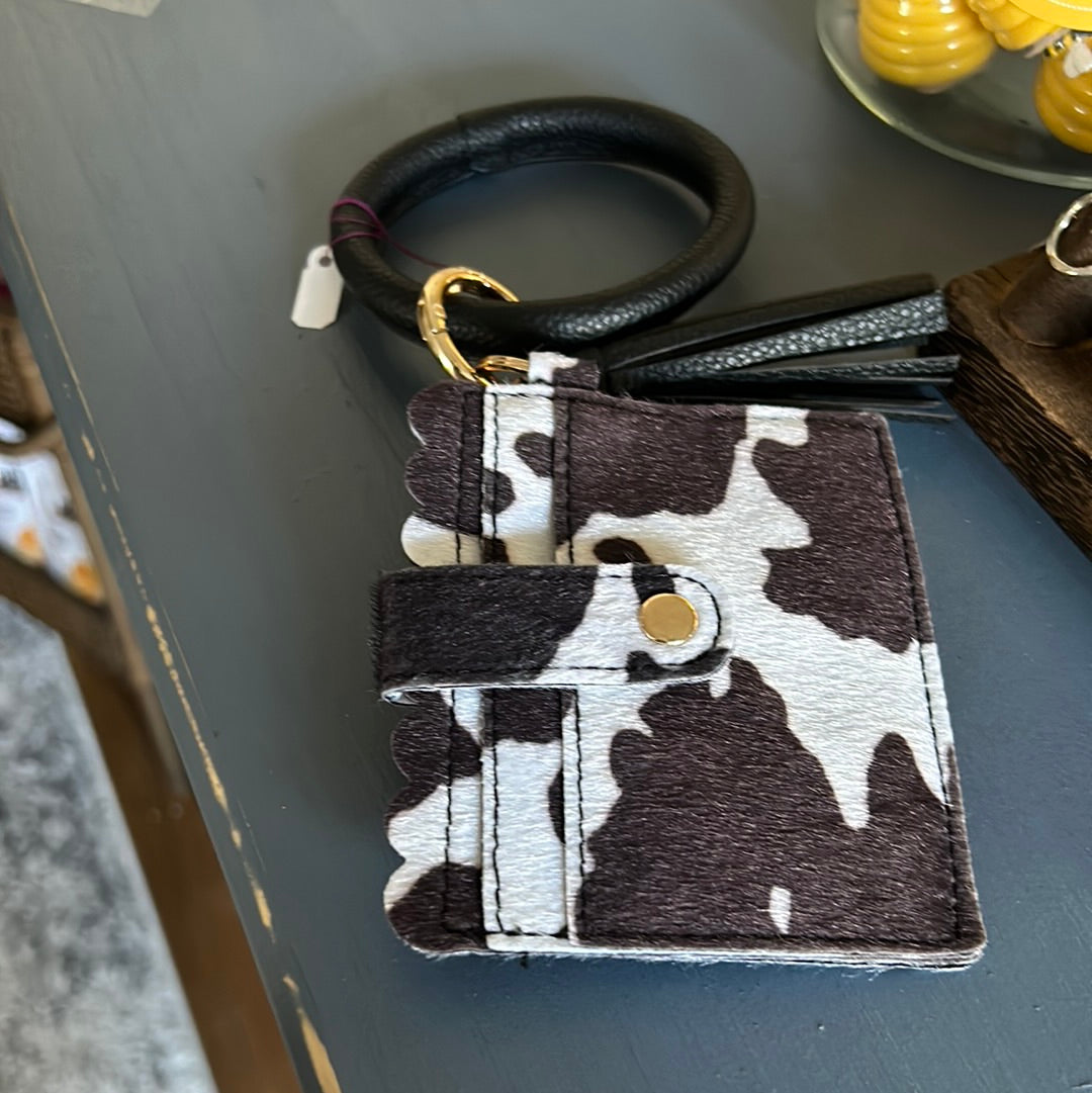 Cowhide Wristlet