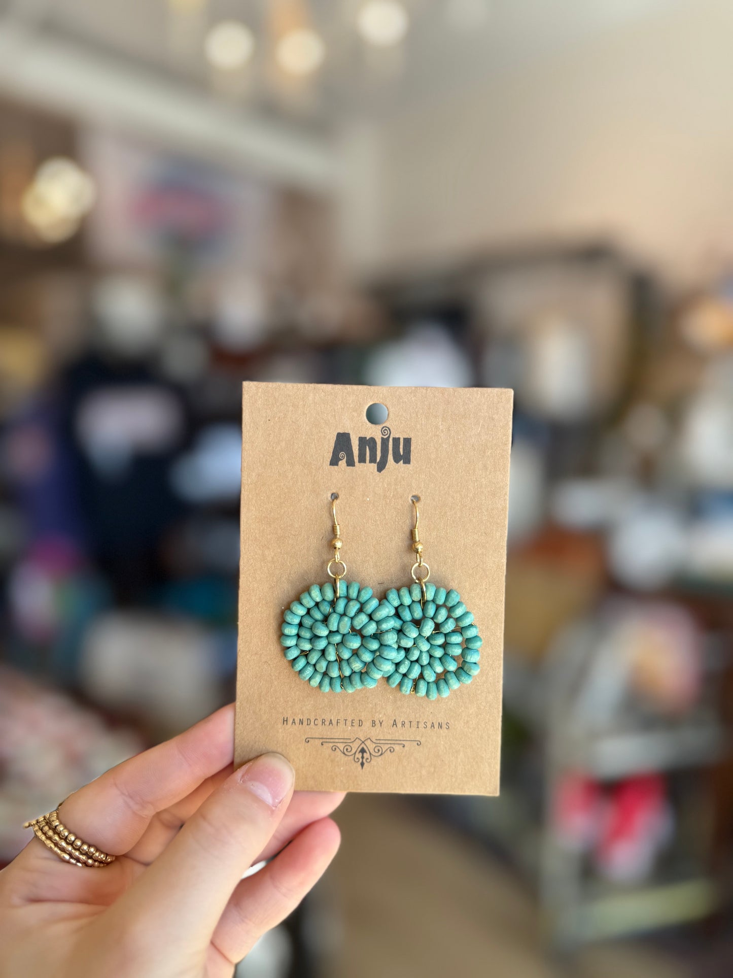 Turquoise Beaded Earrings